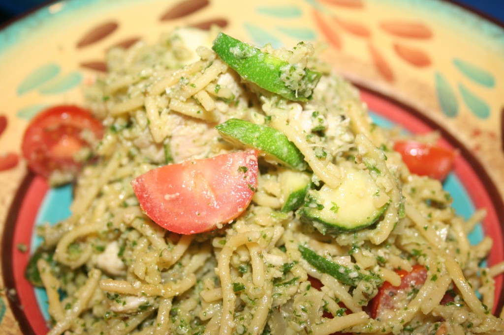 dairy free walnut and parsley pesto