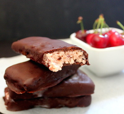 Healthy Cherry Ripe Bites