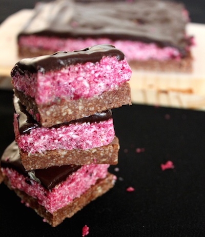 Healthy chocolate beetroot slice