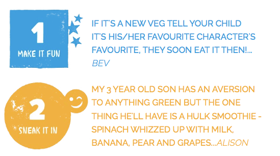 genius tips to get kids to Eat your veg2