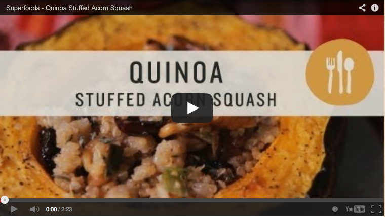 Quinoa Stuffed Acorn Squash